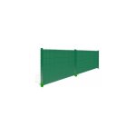 Cloture&jardin - kit grillage rigide avec occultation pvc rigide vert 10m - jardipremium - fil 4 / 5mm ...