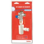 Kit groupe de scurit vertical anticalcaire + entonnoir siphon - 20 / 27 - 7 bars - certifi nf - dipra ...