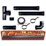 Kit d'installation intérieur pour poêles à granulés diamètre 80 mm Kit d'installation intérieur pour poêles à granulés diamètre 80 mm