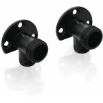 Kit d'installation noir mat pour connecter le tuyau pour robinet apparent, système de douche extérieur, ... Kit d'installation noir mat pour connecter le tuyau pour robinet apparent, système de douche extérieur, ...