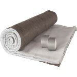 Lit simple clem avec rangement, t�te de lit et sommier 90 x 190 cm h�tre et blanc