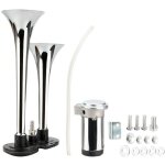 Kit de klaxon d'air 12v / 24v 150db, klaxon d'air de camion � double trompette?