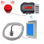Kit alerte niveau d'eau / inondation sans fil longue distance (800m) avec sirne et bandeau led extrieure ...