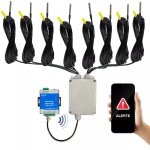Ultra secure - kit moniteur gsm (2g + 3g + 4g) + 8 sondes surveillance / gestion temp�rature & panne ...