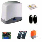 Slace fast 24v - kit complet motorisation complte 24v pour portail coulissant jusqu' 300 kg max + 2 ...