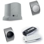 Kit de motorisation dynamos24 / 2400 portail coulissant 400kg, moteur 24v, avec photocellule - king gates ...