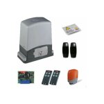 Kit de motorisation pour portail coulissant kt - slace 601, 24v, récepteur, télécommande, cellules, feu. ... Kit de motorisation pour portail coulissant kt - slace 601, 24v, récepteur, télécommande, cellules, feu. ...