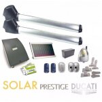 Kit motorisation portail solaire ducati ho me automation evo 748 solar - pour portail � 2 vantaux battants ...