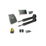 Kit motorisation portail solaire ducati ho me automation sw3000 t solar - pour portail  2 battants, ...