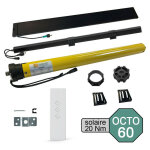 Kit de motorisation radio solaire pour volet roulant 40 kg - 20 nm