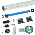 Kit de motorisation radio pour volet roulant 20 kg - tube zf  54 mm - 10 nm