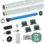 Kit de motorisation radio pour volet roulant 40 kg - tube zf Ø 54 mm - 20 nm Kit de motorisation radio pour volet roulant 40 kg - tube zf Ø 54 mm - 20 nm