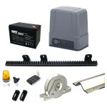 Vhbw - kit de motorisation slid'up mc500 avec rails et galets pour portail coulissant 500 kg