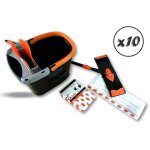 Kit nettoyage avec balai serpillre seau essoreur 2 recharges micro - fibres - lot de 10 - ensemble complet ...