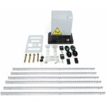 Kit d'ouverture de portail coulissant 750 w avec 2 t�l�commandes 2000 kg + rail de 6 m, entra�nement ...