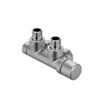Acova - kit p aluminium robinetterie thermostatisable en h coude tte  droite monotube / bitube chrom ...
