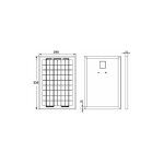 Ohm - easy - kit panneau solaire polycristallin 10w 12v et rgulateur 5a