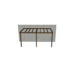 Sud bois - kit pergola / carport adossé douglas structure légère 3m x 5m - traité naturel (sans traitement) ... Sud bois - kit pergola / carport adossé douglas structure légère 3m x 5m - traité naturel (sans traitement) ...