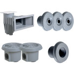 Kit pices  sceller gris clair pour piscine 8 x 4 m hayward