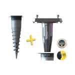 Gard&rock - kit pied pour parasol dport + base d'ancrage