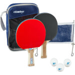 Relaxdays - kit pour jouer au ping - pong, avec 2 raquettes, 3 balles, 1 filet et 1 housse de transport, ... Relaxdays - kit pour jouer au ping - pong, avec 2 raquettes, 3 balles, 1 filet et 1 housse de transport, ...