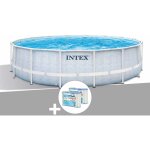 Intex - kit piscine tubulaire chevron ronde 4, 88 x 1, 22 m + 6 cartouches de filtration Intex - kit piscine tubulaire chevron ronde 4, 88 x 1, 22 m + 6 cartouches de filtration