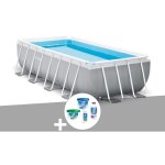 Intex - kit piscine tubulaire prism frame rectangulaire 4, 88 x 2, 44 x 1, 07 m + kit de traitement au ...