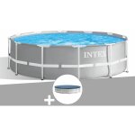 Intex - kit piscine tubulaire prism frame ronde 3, 66 x 0, 99 m + bche de protection