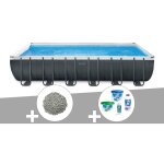 Intex - kit piscine tubulaire ultra xtr frame rectangulaire 7, 32 x 3, 66 x 1, 32 m + 20 kg de zolite ...
