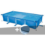 Kit piscine tubulaire rectangulaire 4, 50 x 2, 20 x 0, 84 m + b�che de protection - intex