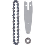Kit de plaque guide, cha�ne et pignon pour tron�onneuse 129mm - acier pour scie �lectrique mini 4 pouces ...