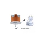 Sib - kit point de centre dcl bbc  68mm prof 55mm avec douille e27 et couvercle 84mm p36859