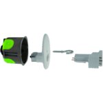 Kit point lumineux cloison s�che diam�tre 67 mm bizline r box + douille dcl e27