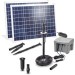 Kit pompe de bassin solaire esotec 100 / 4000 led avec accumulateur life 12, 8v / 24ah 101941 Kit pompe de bassin solaire esotec 100 / 4000 led avec accumulateur life 12, 8v / 24ah 101941