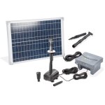 Kit pompe de bassin solaire esotec 25 / 700 led avec accumulateur life 12, 8v / 6ah 101938