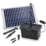 Kit pompe solaire bassin avec filtre fountain pro 875l - 25w