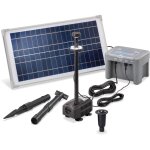 Kit pompe solaire fountain pro avec syst�me batterie 12v et led, 500 l / h - 15 w