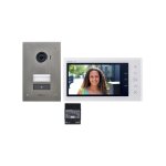 Kit portier vido aiphone jvs1f - ecran 7'' - platine encastre - 130441