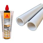 Kit pose securipool standard 16mm avec 2 tubes pvc 50cm + cartouche scellement chimique