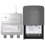 Kit preamplificateur uhf 25db reglable + alim 2 sorties