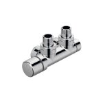Acova - kit q robinetterie thermostatisable en h coude tte  gauche monotube / bitube chrom 991608