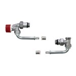 Kit de raccordement rk020x002 2 cm 12x1, 1 équerre inversée à écrasement - giacomini Kit de raccordement rk020x002 2 cm 12x1, 1 équerre inversée à écrasement - giacomini
