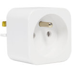 Kit rail electrique interrupteur et prises de courant coulissante angel 250v couleur - blanc, dimension ...