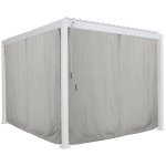 Hesperide - kit de rideaux, moustiquaires et rails pour pergola bioclimatique evora 3, 6 x 3, 6m gris ... Hesperide - kit de rideaux, moustiquaires et rails pour pergola bioclimatique evora 3, 6 x 3, 6m gris ...