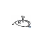Cofan - kit de robinet de douche chromé avec bouton poussoir + cintre + flexible Cofan - kit de robinet de douche chromé avec bouton poussoir + cintre + flexible