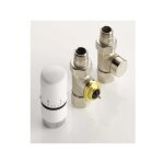 Acova - kit robinetterie manuelle droit t�te thermostatique design nickel� 841068