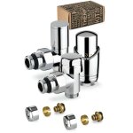 Apm - kit de robinetterie thermostatique de couleur chrome avec raccord pour tuyau multicouche 100kc ...