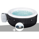 Bestway - kit spa gonflable lay - z - spa miami rond airjet 4 places + ensemble mobilier 4 modules