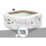 Intex - kit spa gonflable purespa calacatta carré bulles 4 places + 6 filtres Intex - kit spa gonflable purespa calacatta carré bulles 4 places + 6 filtres