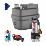 Pedrollo - kit station de relevage eaux charg�es 100l sar100 zxm1a / 40 15 m� / h + alarme